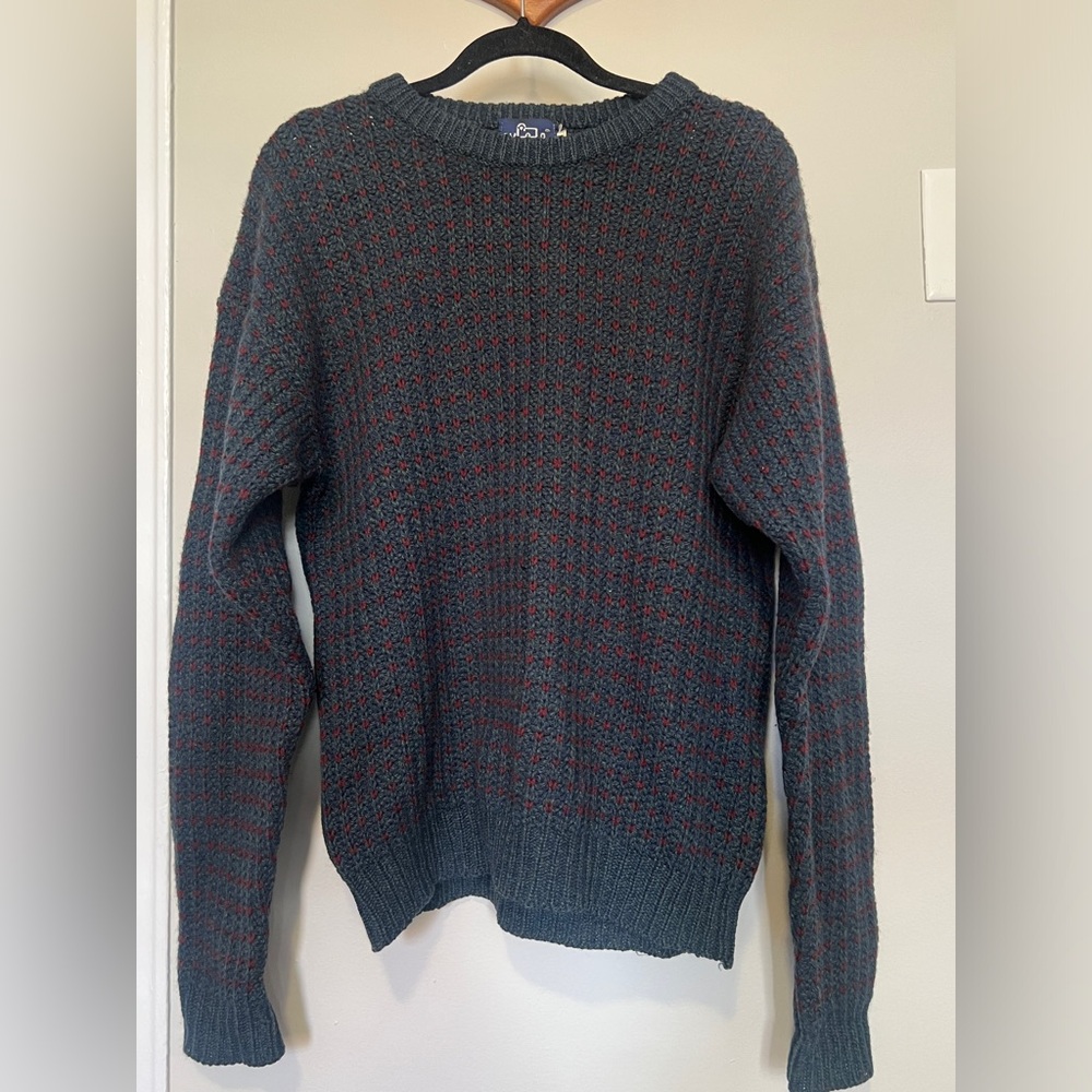 Vintage Woolrich Men's Wool Sweater Size Medium Made In Hong Kong